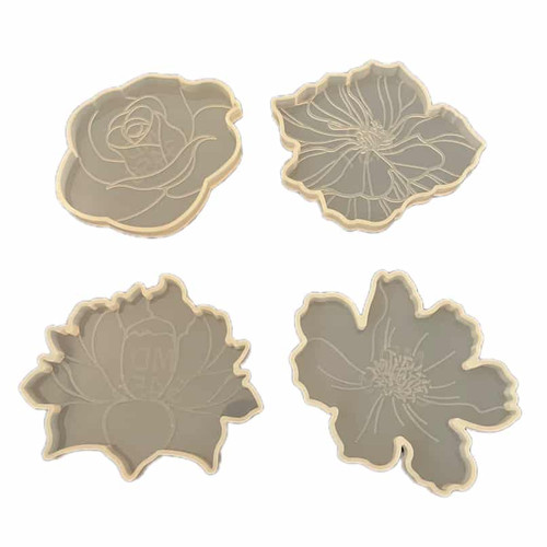 قالب سیلیکونی رزین کد 1 مجموعه 4 عددی وارداتی