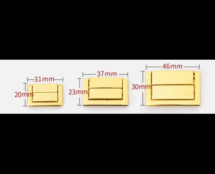 چفت سامسونتی طرح افقی طلایی بسته 100 عددی وارداتی
