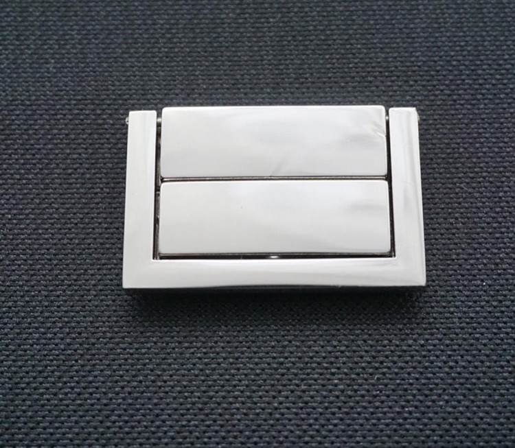 قفل مستطیل سربی نقره ای بسته 100 عددی وارداتی