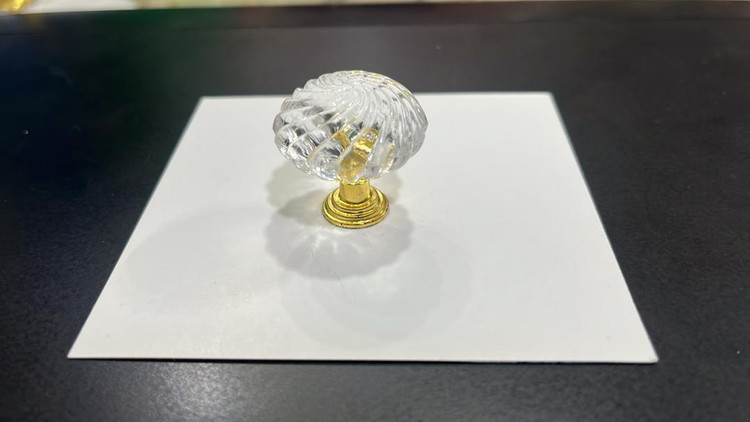 دستگیره گوی پلاستیکی 3 * 4 سانت طلایی بسته 100 عددی وارداتی