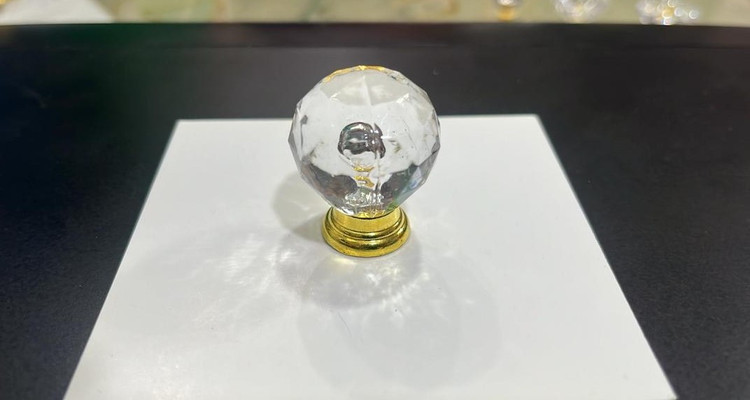 دستگیره گوی طلایی 3 * 4 سانت پلاستیکی بسته 100 عددی وارداتی