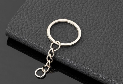 حلقه جاسوییچی نقره ای آهنی بسته 1000 عددی وارداتی