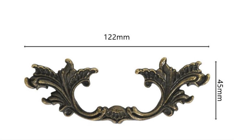 دستگیره گل برگی سربی 122 * 45 میل بسته 50 عددی وارداتی