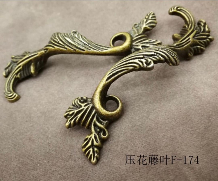 دستگیره برگی سربی 12 سانت طلایی و زردقلم بسته 50 عددی وارداتی