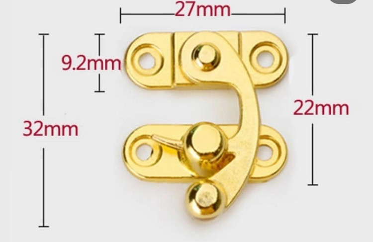 قفل کلونی سربی طلایی بسته 100 عددی وارداتی