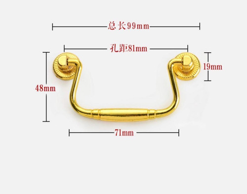 دستگیره سربی طلایی بسته 100 عددی وارداتی