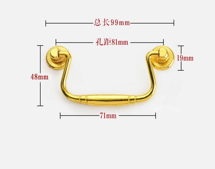 دستگیره سربی طلایی بسته 100 عددی وارداتی