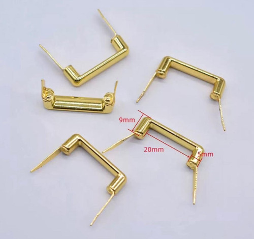 دستگیره پل سربی طلایی بسته 100 عددی وارداتی