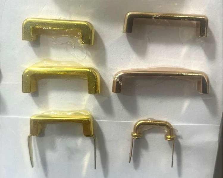 دستگیره پل سربی طلایی سربی بسته 100 عددی وارداتی