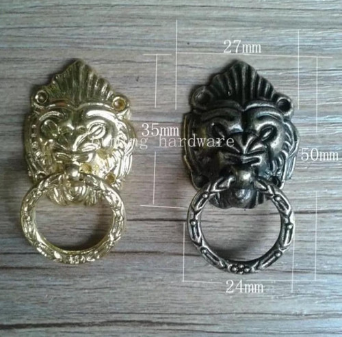 دستگیره حلقه شیر ۵۰×۳۵ میلیمتر سربی بسته 50 عددی وارداتی