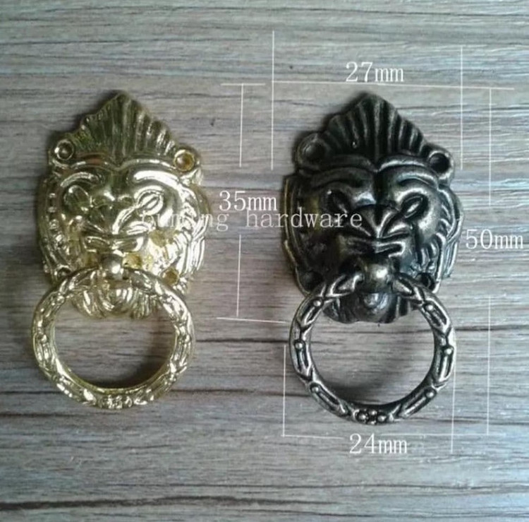 دستگیره حلقه شیر ۵۰×۳۵ میلیمتر سربی بسته 50 عددی وارداتی