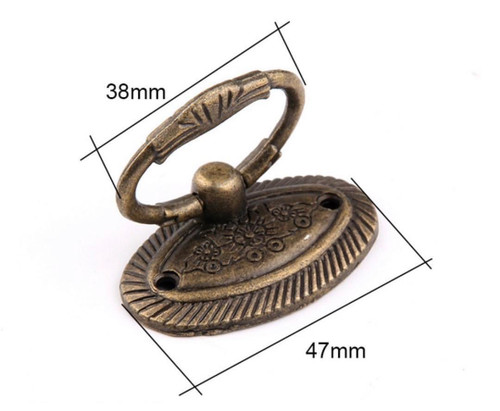 دستگیره حلقه دایره زردقلم بسته 50 عددی