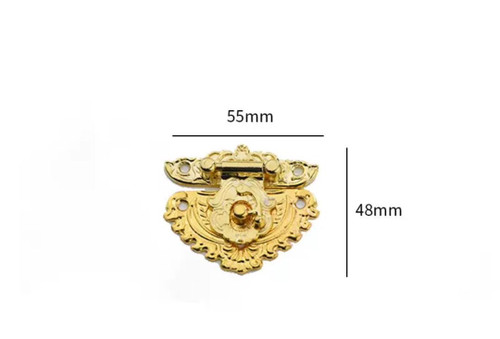 قفل قلبی سربی 48 * 55 میل طلایی بسته 100 عددی