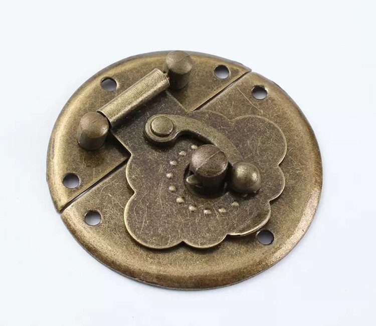 قفل دایره (چفت پیچشی طرح گل) 5 سانت آهنی بسته 100 عددی