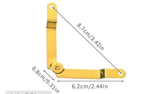 جک آهنی طلایی بسته 100 عددی