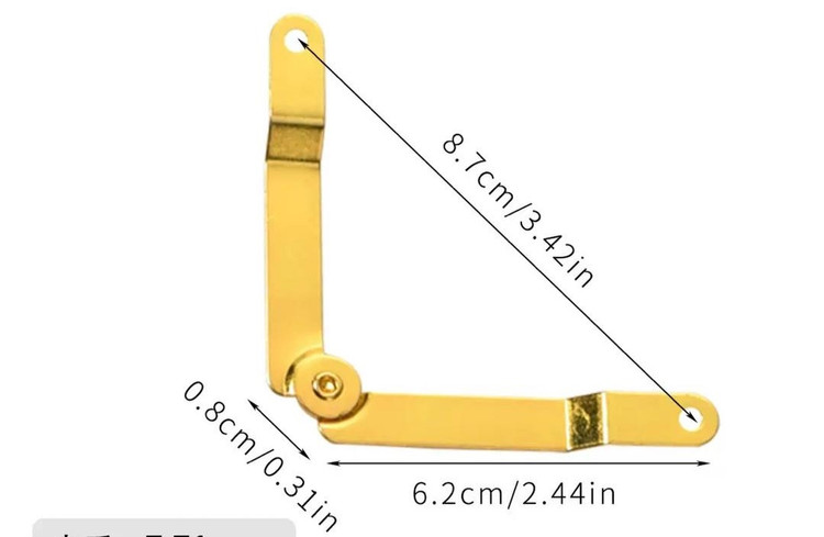 جک آهنی طلایی بسته 100 عددی