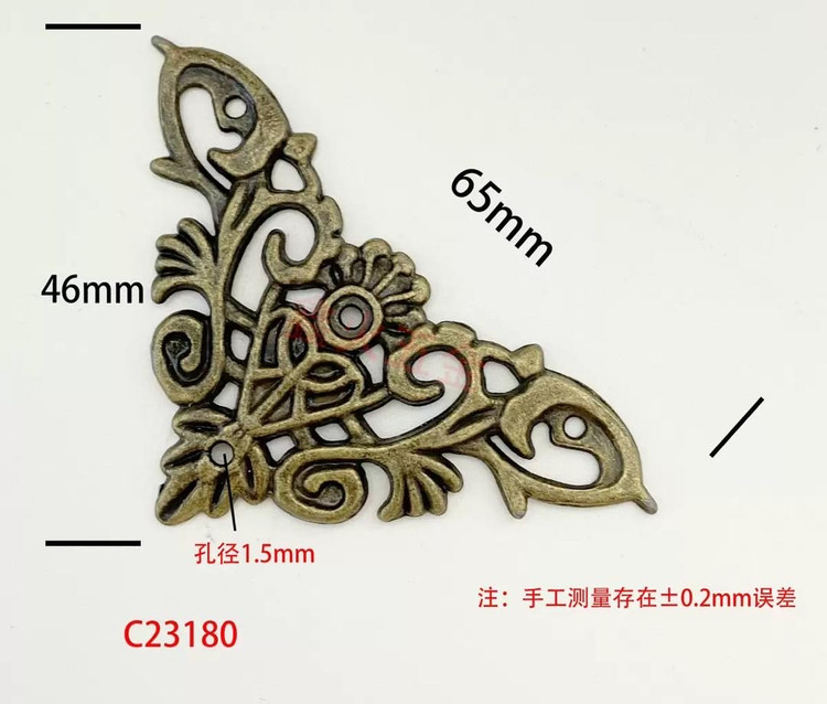 گوشه سربی 4/6 * 6/5 سانت بسته 100 عددی