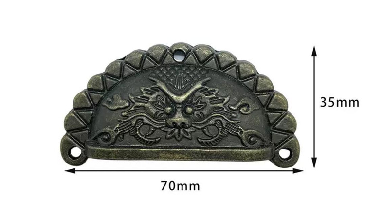 دستگیره کاسه طرح شیر فلزی بسته 100 عددی