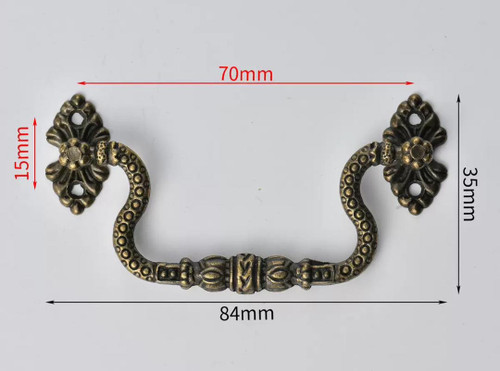 دستگیره پولک دار ماری فلزی زردقلم 8/5 سانت وارداتی بسته 100 عددی