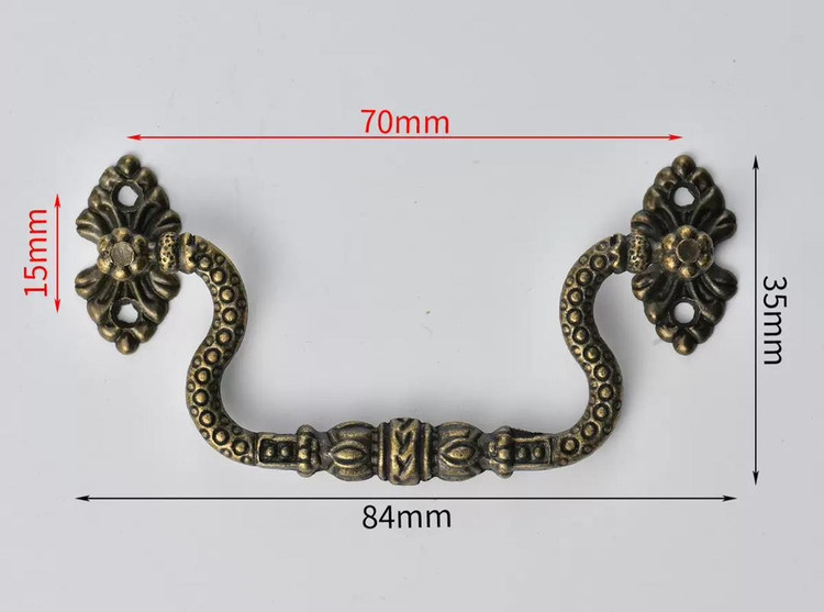 دستگیره پولک دار ماری فلزی زردقلم 8/5 سانت وارداتی بسته 100 عددی