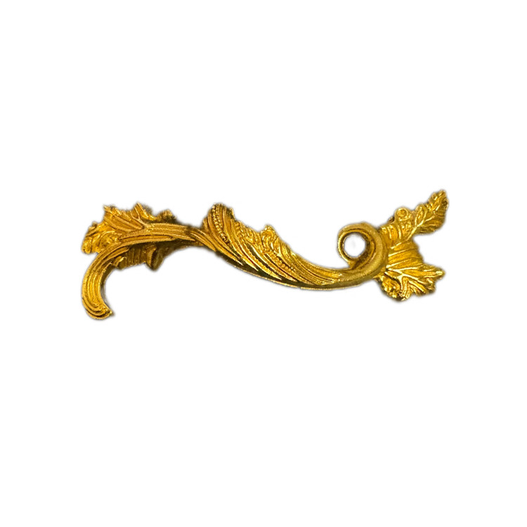 دستگیره برگی فلزی 8/5 سانت طلایی بسته 50 عددی وارداتی