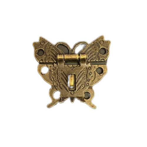 قفل پروانه فلزی زردقلم بسته 50 عددی وارداتی