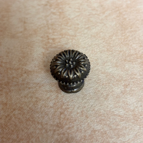 دستگیره کشویی فلزی زردقلم قطر 1/5 سانت وارداتی بسته 100 عددی