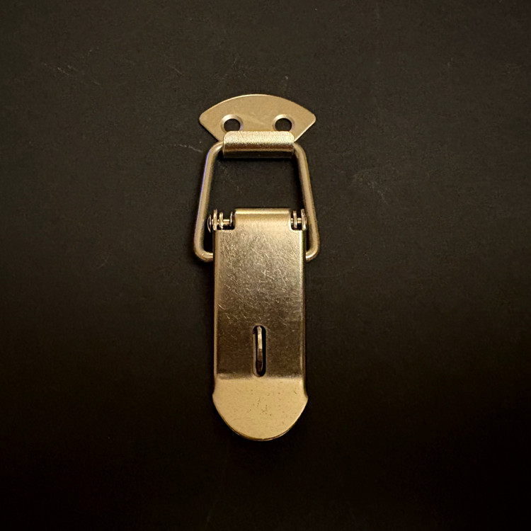 قفل مهماتی فلزی نقره ای وارداتی بسته 100 عددی