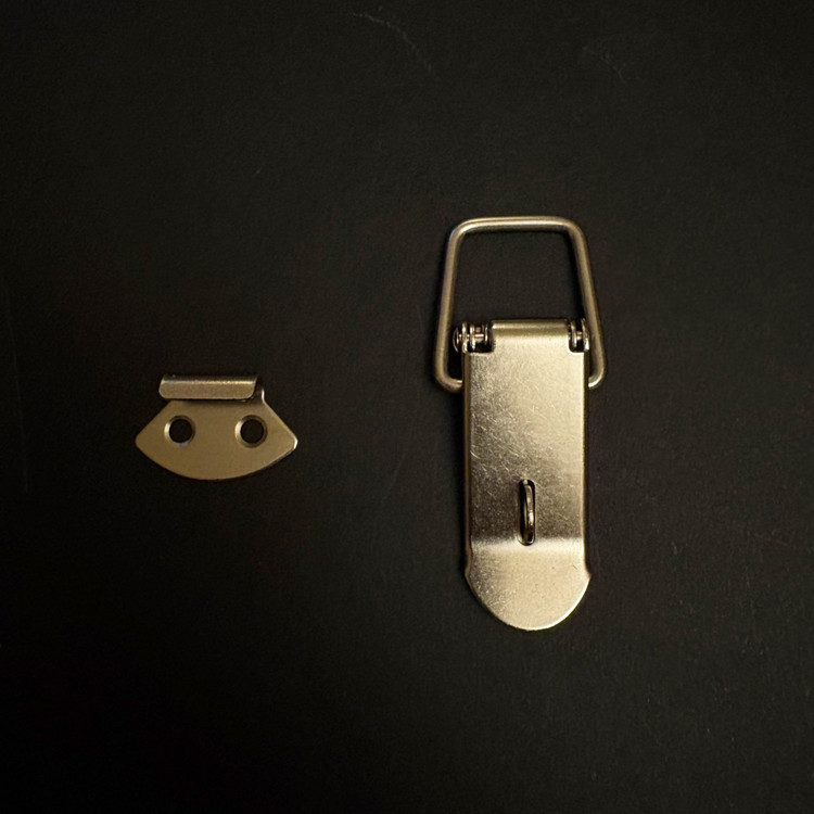 قفل مهماتی فلزی نقره ای خارجی بسته 100 عددی