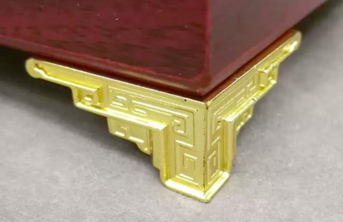 پایه برجکی پلاستیکی طلایی 18 * 39 میلی متر بسته 100 عددی وارداتی