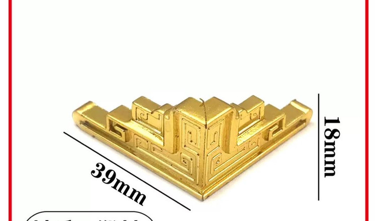 پایه برجکی پلاستیکی طلایی 18 * 39 میلی متر بسته 100 عددی وارداتی