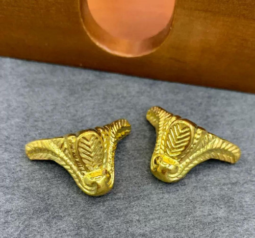 پایه برگی طلایی پلاستیکی بسته 100 عددی وارداتی