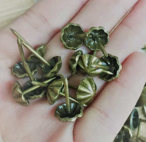 پونز فلزی 18 میل طرح گل زردقلم بسته 500 عددی وارداتی