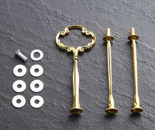 هولدر شیرینی خوری سربی طرح کویین طلایی بسته 20 عددی وارداتی