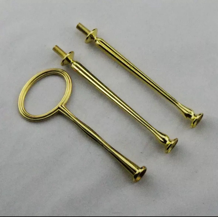 هولدر شیرینی خوری سربی طرح دایره طلایی بسته 20 عددی وارداتی