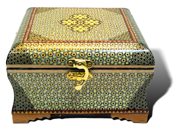 قفل کلونی سربی طلایی بسته 100 عددی وارداتی